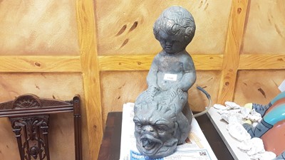 Lot 187 - Fountain in the form of a boy and dolphin