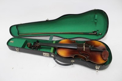 Lot 2363 - Two student violins