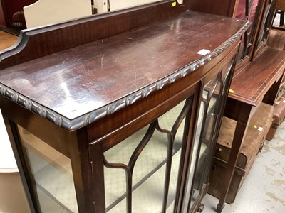 Lot 964 - Early 20th century mahogany bowfront display cabinet