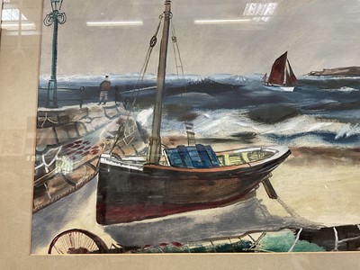 Lot 1146 - Rowland Suddaby watercolour coastal scene