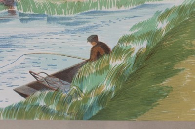 Lot 1152 - *John Northcote Nash (1893-1977) lithograph, The Stour, near Bures