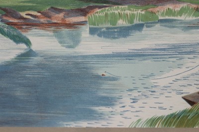 Lot 1152 - *John Northcote Nash (1893-1977) lithograph, The Stour, near Bures