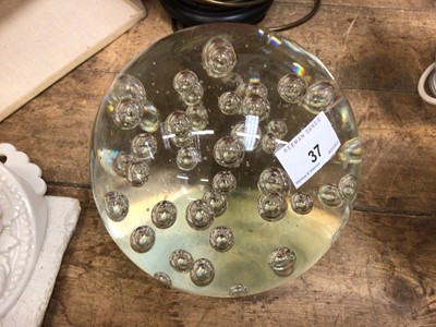 Lot 37 - Large decorative glass paper weight/door stop