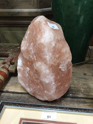 Lot 606 - Large specimen piece of pink Himalayan salt