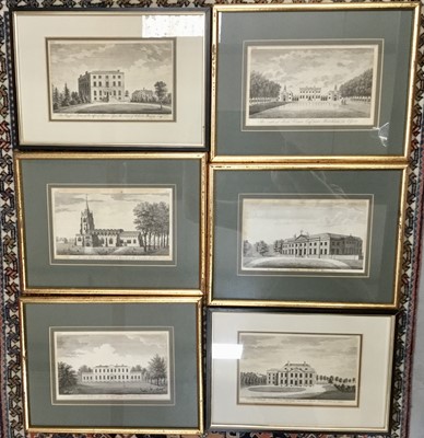 Lot 121 - Mixed lot of prints and engravings to include antique engravings of Essex country house and views
