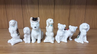 Lot 157 - Selection of Crested China Dogs, various manufacturers to include Carlton, Willow Art and Arcadian