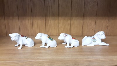 Lot 157 - Selection of Crested China Dogs, various manufacturers to include Carlton, Willow Art and Arcadian