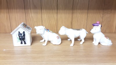 Lot 157 - Selection of Crested China Dogs, various manufacturers to include Carlton, Willow Art and Arcadian