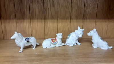 Lot 157 - Selection of Crested China Dogs, various manufacturers to include Carlton, Willow Art and Arcadian