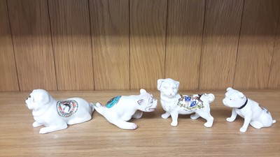 Lot 157 - Selection of Crested China Dogs, various manufacturers to include Carlton, Willow Art and Arcadian