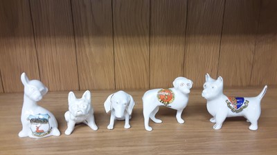Lot 157 - Selection of Crested China Dogs, various manufacturers to include Carlton, Willow Art and Arcadian