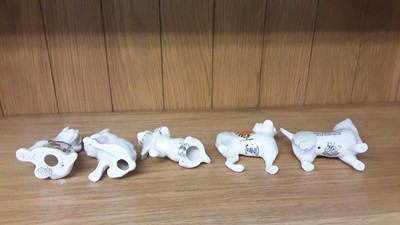 Lot 157 - Selection of Crested China Dogs, various manufacturers to include Carlton, Willow Art and Arcadian