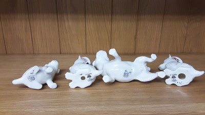 Lot 157 - Selection of Crested China Dogs, various manufacturers to include Carlton, Willow Art and Arcadian