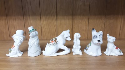 Lot 157 - Selection of Crested China Dogs, various manufacturers to include Carlton, Willow Art and Arcadian