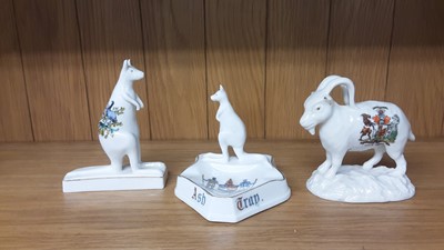Lot 159 - Selection of Crested China model animals including Tigers, Deer, Hippo, Bears etc, various manufacturers to include Savoy, Carlton and Swan