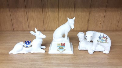 Lot 159 - Selection of Crested China model animals including Tigers, Deer, Hippo, Bears etc, various manufacturers to include Savoy, Carlton and Swan