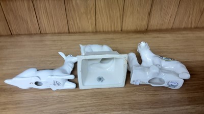 Lot 159 - Selection of Crested China model animals including Tigers, Deer, Hippo, Bears etc, various manufacturers to include Savoy, Carlton and Swan
