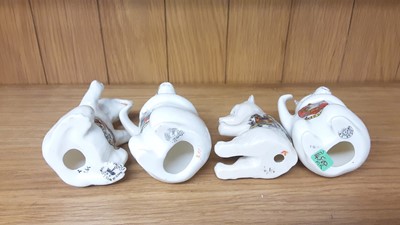 Lot 159 - Selection of Crested China model animals including Tigers, Deer, Hippo, Bears etc, various manufacturers to include Savoy, Carlton and Swan