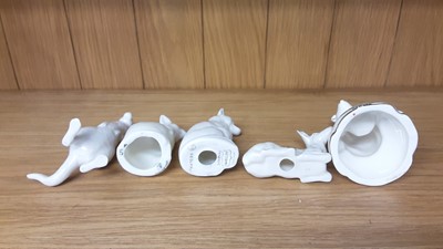 Lot 159 - Selection of Crested China model animals including Tigers, Deer, Hippo, Bears etc, various manufacturers to include Savoy, Carlton and Swan