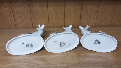 Lot 159 - Selection of Crested China model animals including Tigers, Deer, Hippo, Bears etc, various manufacturers to include Savoy, Carlton and Swan