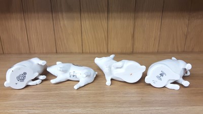 Lot 160 - Selection of Crested China models including Pigs, Boar and Rabbits, various manufacturers to include Arcadian, Carlton and Tuscan