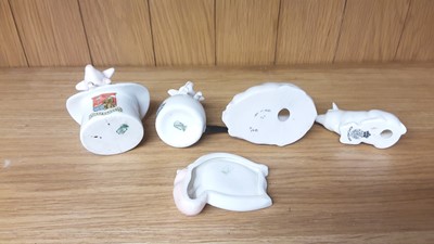 Lot 160 - Selection of Crested China models including Pigs, Boar and Rabbits, various manufacturers to include Arcadian, Carlton and Tuscan