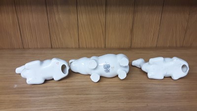 Lot 161 - Selection of Crested China model animals including Welsh Goat, Crocodile, Rhino, Camel etc, various manufacturers to include Arcadian, Shelley and Aldwych