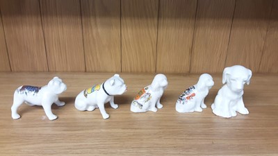 Lot 163 - Selection of Crested China Dogs, various manufacturers to include Swan, Willow Art and Arcadian