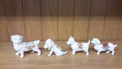 Lot 163 - Selection of Crested China Dogs, various manufacturers to include Swan, Willow Art and Arcadian