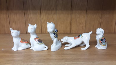 Lot 163 - Selection of Crested China Dogs, various manufacturers to include Swan, Willow Art and Arcadian