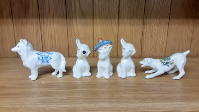 Lot 163 - Selection of Crested China Dogs, various manufacturers to include Swan, Willow Art and Arcadian