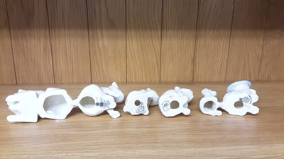 Lot 163 - Selection of Crested China Dogs, various manufacturers to include Swan, Willow Art and Arcadian