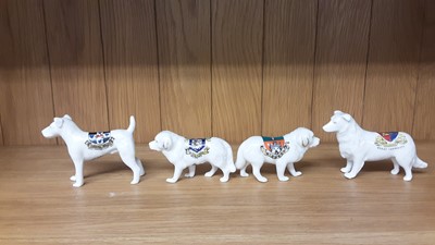 Lot 163 - Selection of Crested China Dogs, various manufacturers to include Swan, Willow Art and Arcadian