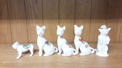 Lot 163 - Selection of Crested China Dogs, various manufacturers to include Swan, Willow Art and Arcadian