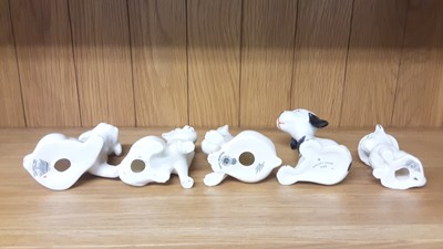 Lot 163 - Selection of Crested China Dogs, various manufacturers to include Swan, Willow Art and Arcadian