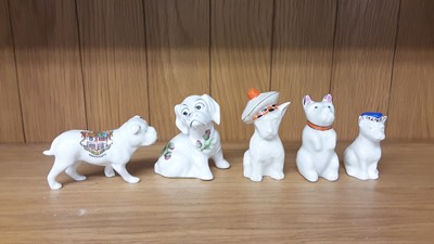 Lot 163 - Selection of Crested China Dogs, various manufacturers to include Swan, Willow Art and Arcadian