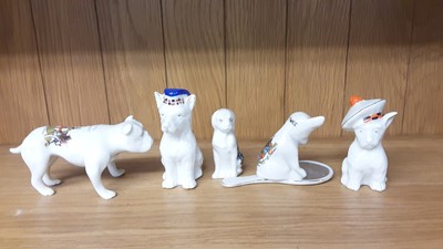Lot 163 - Selection of Crested China Dogs, various manufacturers to include Swan, Willow Art and Arcadian