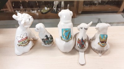 Lot 163 - Selection of Crested China Dogs, various manufacturers to include Swan, Willow Art and Arcadian