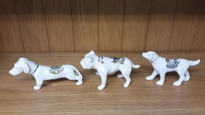 Lot 163 - Selection of Crested China Dogs, various manufacturers to include Swan, Willow Art and Arcadian