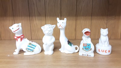 Lot 164 - Selection of Crested China Cats, various manufacturers to include Carlton, Willow Art and Savoy