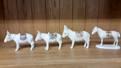 Lot 165 - Selection of Crested China Horses and Ponies, various manufacturers ito include Willow Art, Savoy and Carlton