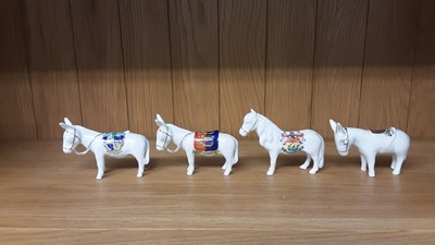 Lot 165 - Selection of Crested China Horses and Ponies, various manufacturers ito include Willow Art, Savoy and Carlton