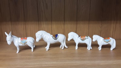Lot 165 - Selection of Crested China Horses and Ponies, various manufacturers ito include Willow Art, Savoy and Carlton