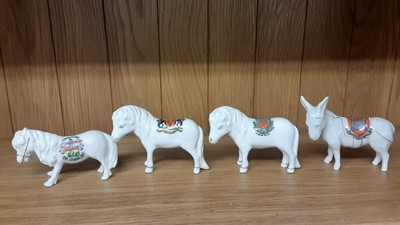 Lot 165 - Selection of Crested China Horses and Ponies, various manufacturers ito include Willow Art, Savoy and Carlton