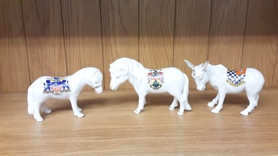 Lot 165 - Selection of Crested China Horses and Ponies, various manufacturers ito include Willow Art, Savoy and Carlton
