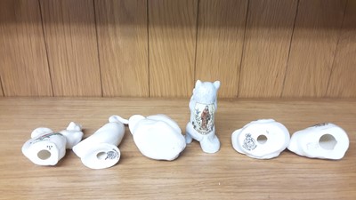 Lot 167 - Selection of Crested China models including Policeman, Boy Scout, Lighthouse etc, various manufacturers to include Carlton, Willow Art and Shelley