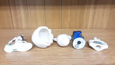 Lot 167 - Selection of Crested China models including Policeman, Boy Scout, Lighthouse etc, various manufacturers to include Carlton, Willow Art and Shelley
