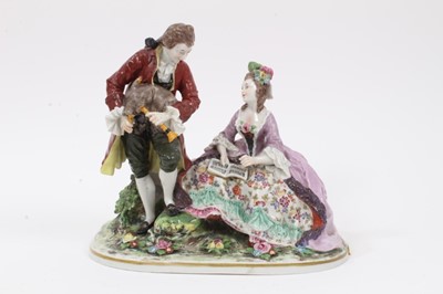 Lot 57 - Capodimonte figural group