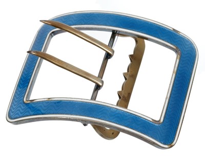 Lot 430 - Cartier enamelled buckle