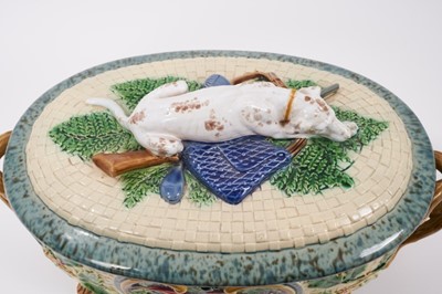 Lot 47 - Victorian Minton majolica game pie dish